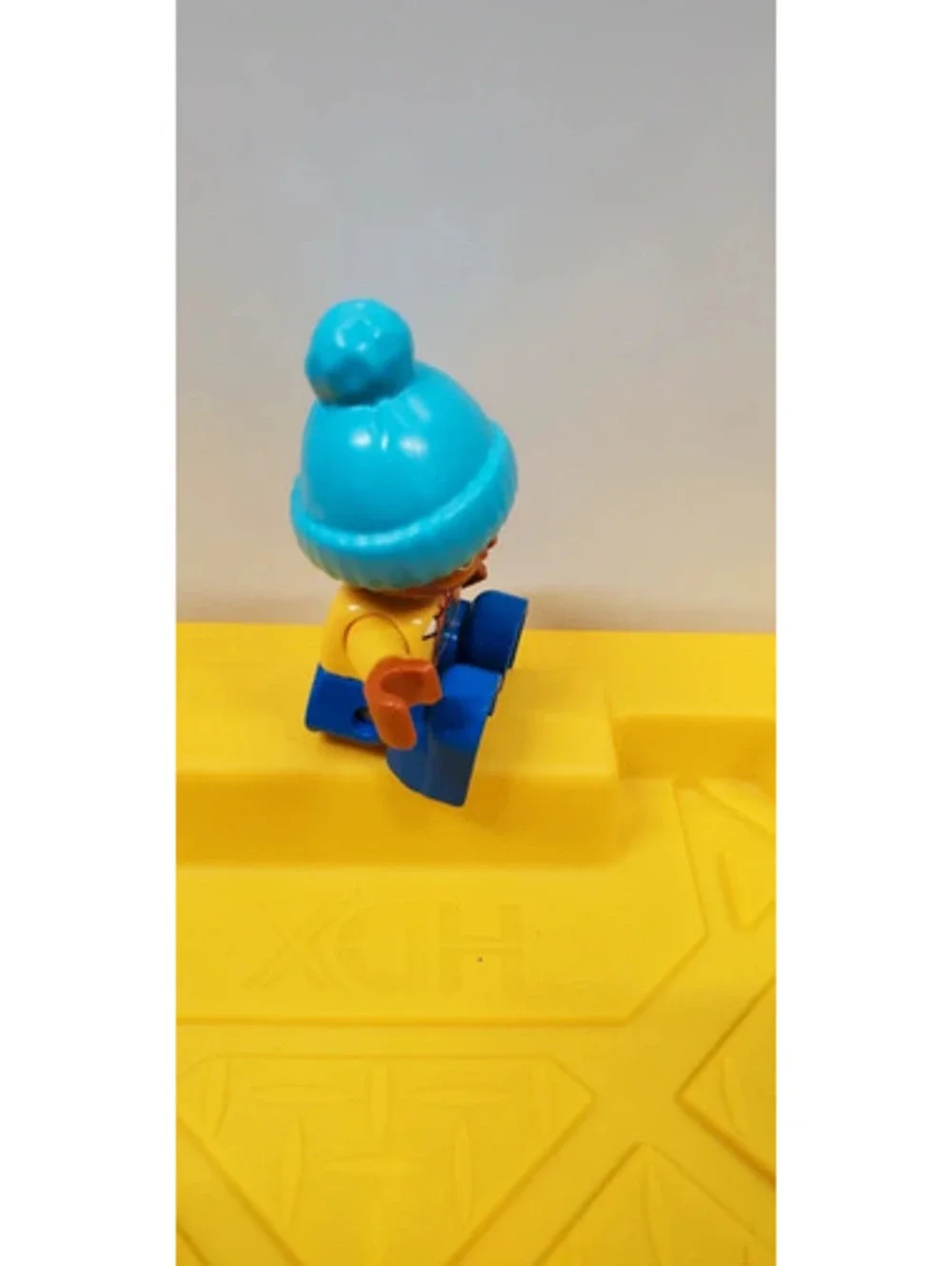 Lego Duplo Figure Child Blue Beanie Hat Monster Shirt Toddler Figure